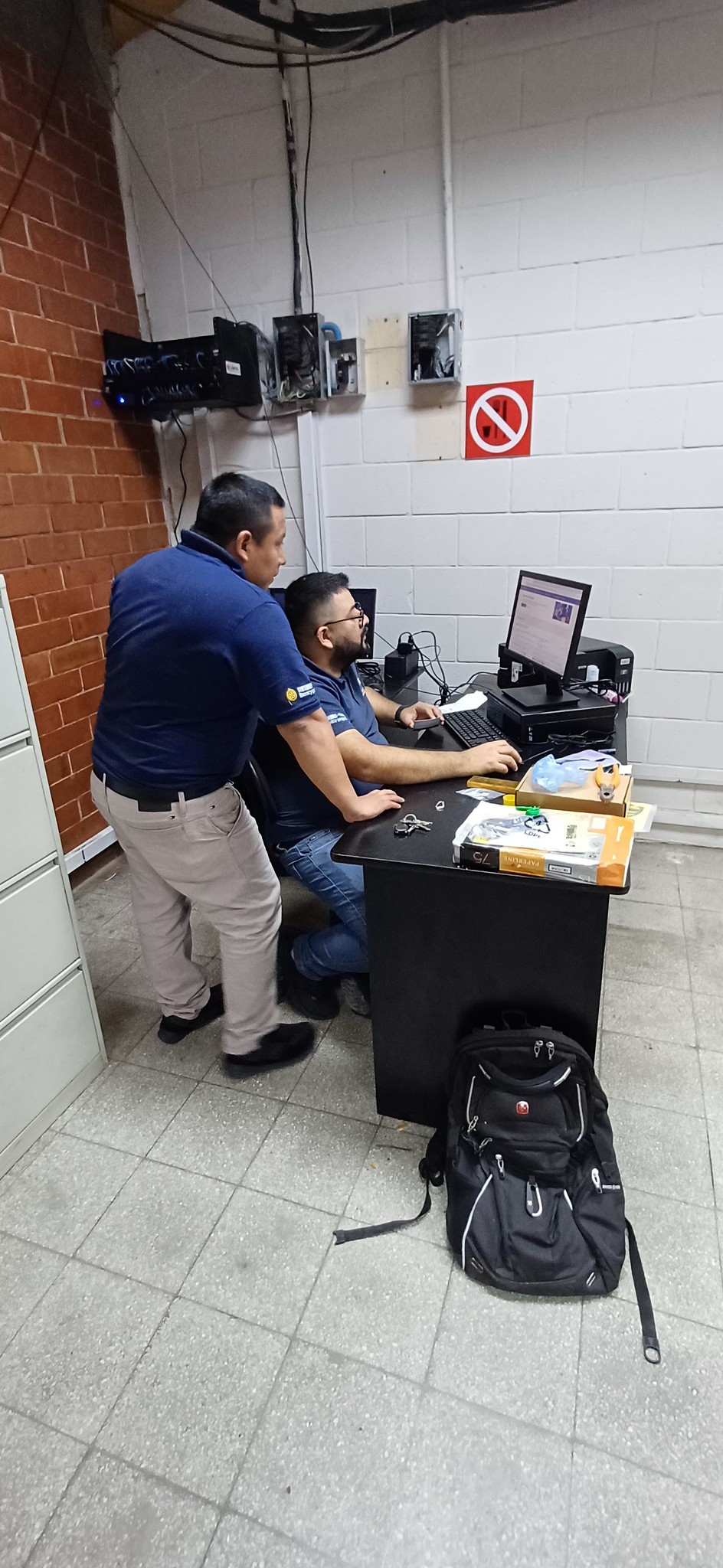 CoEd Technology Team installing the Computer Center at Jalapa middle school