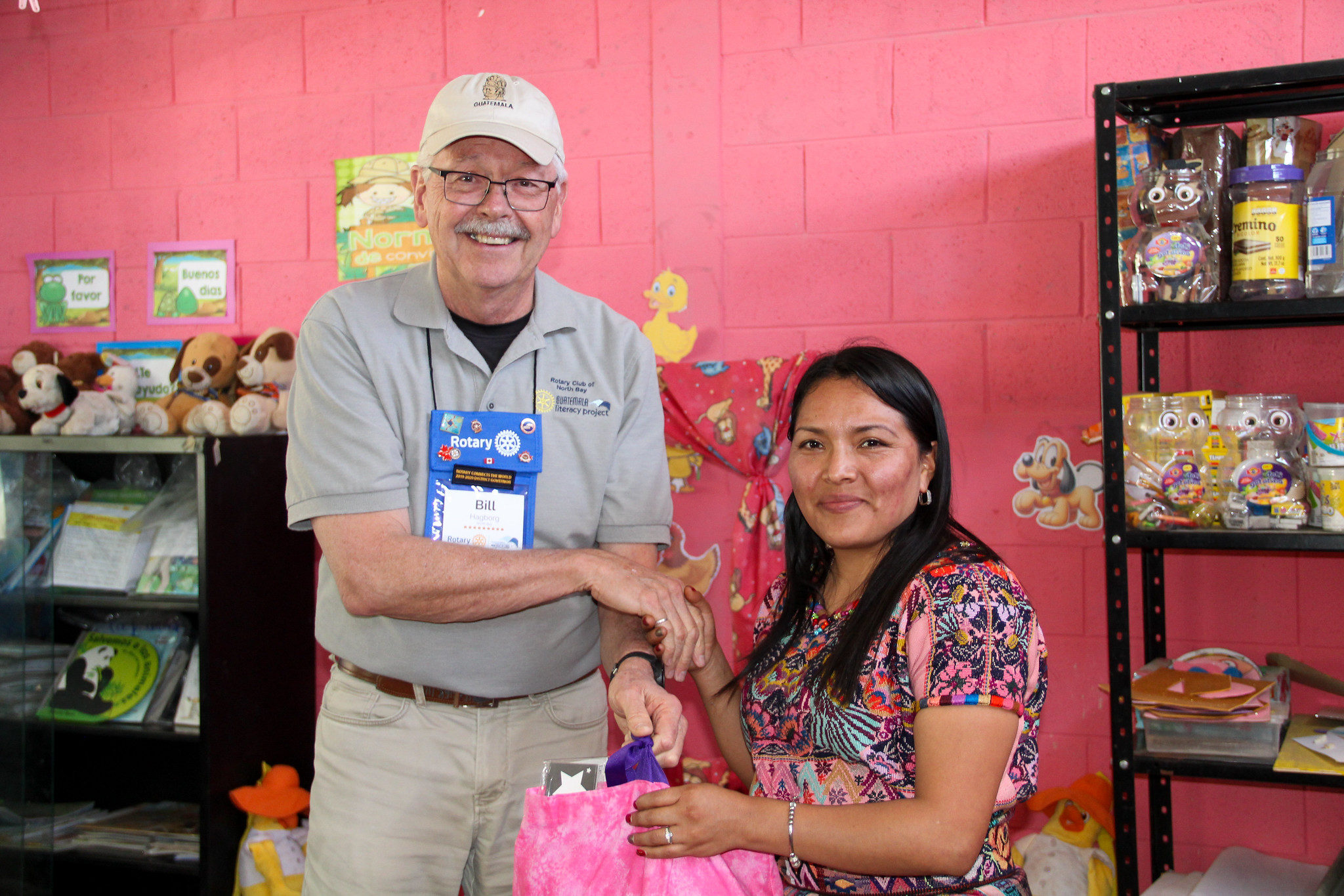 Spark teacher Heidy with CoEd supporter Bill