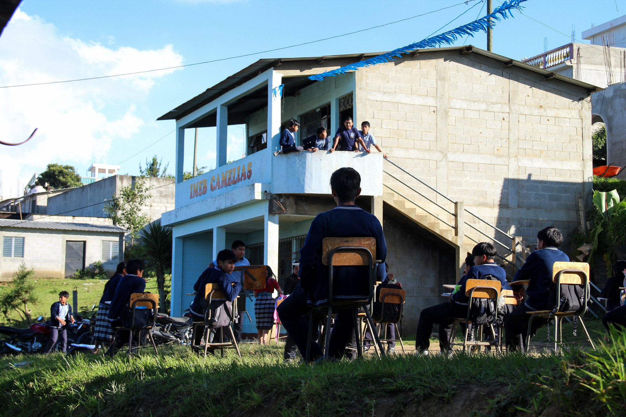 Students at Las Camelias School