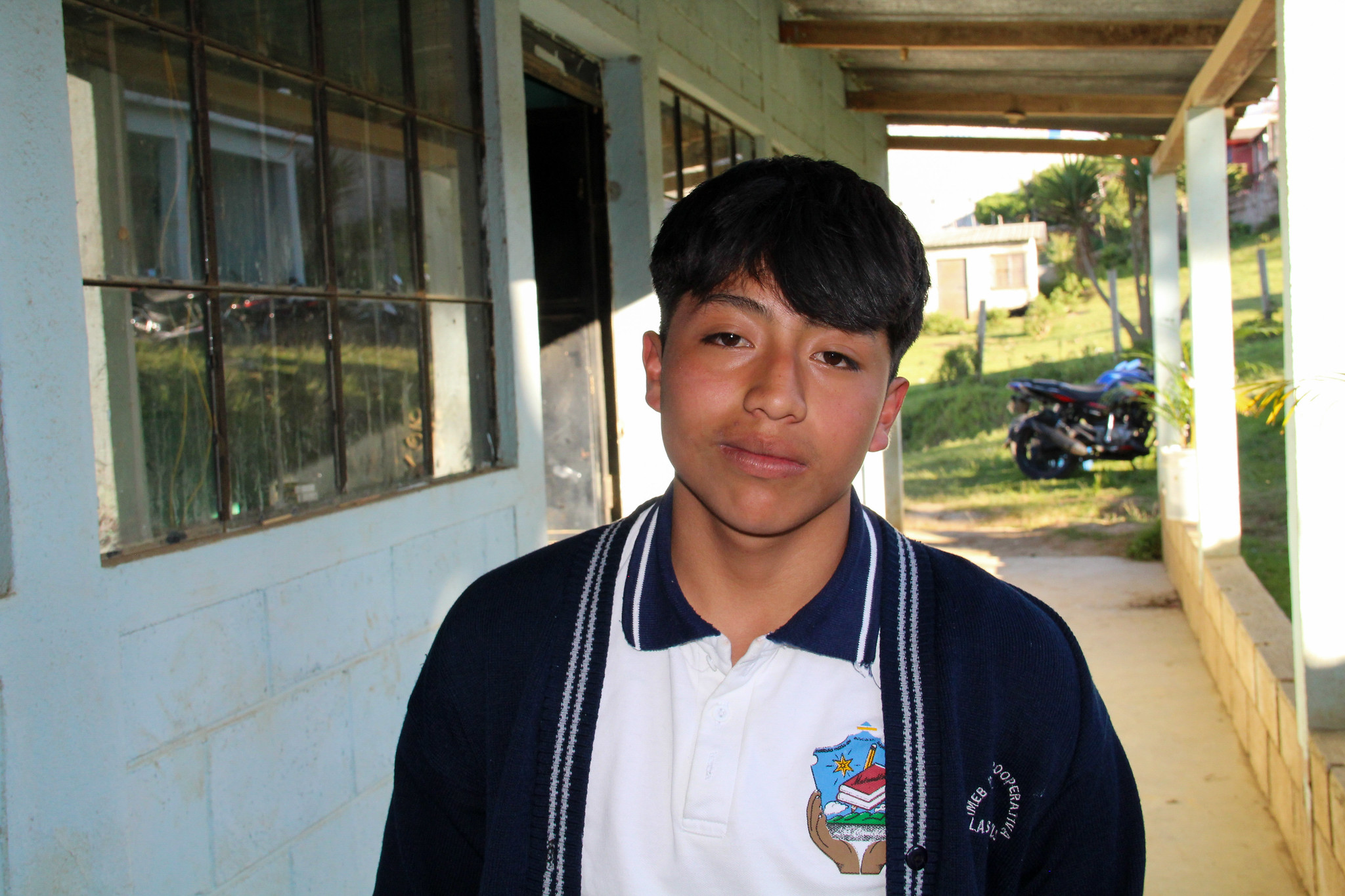 Alfredo, a student at Las Camelias